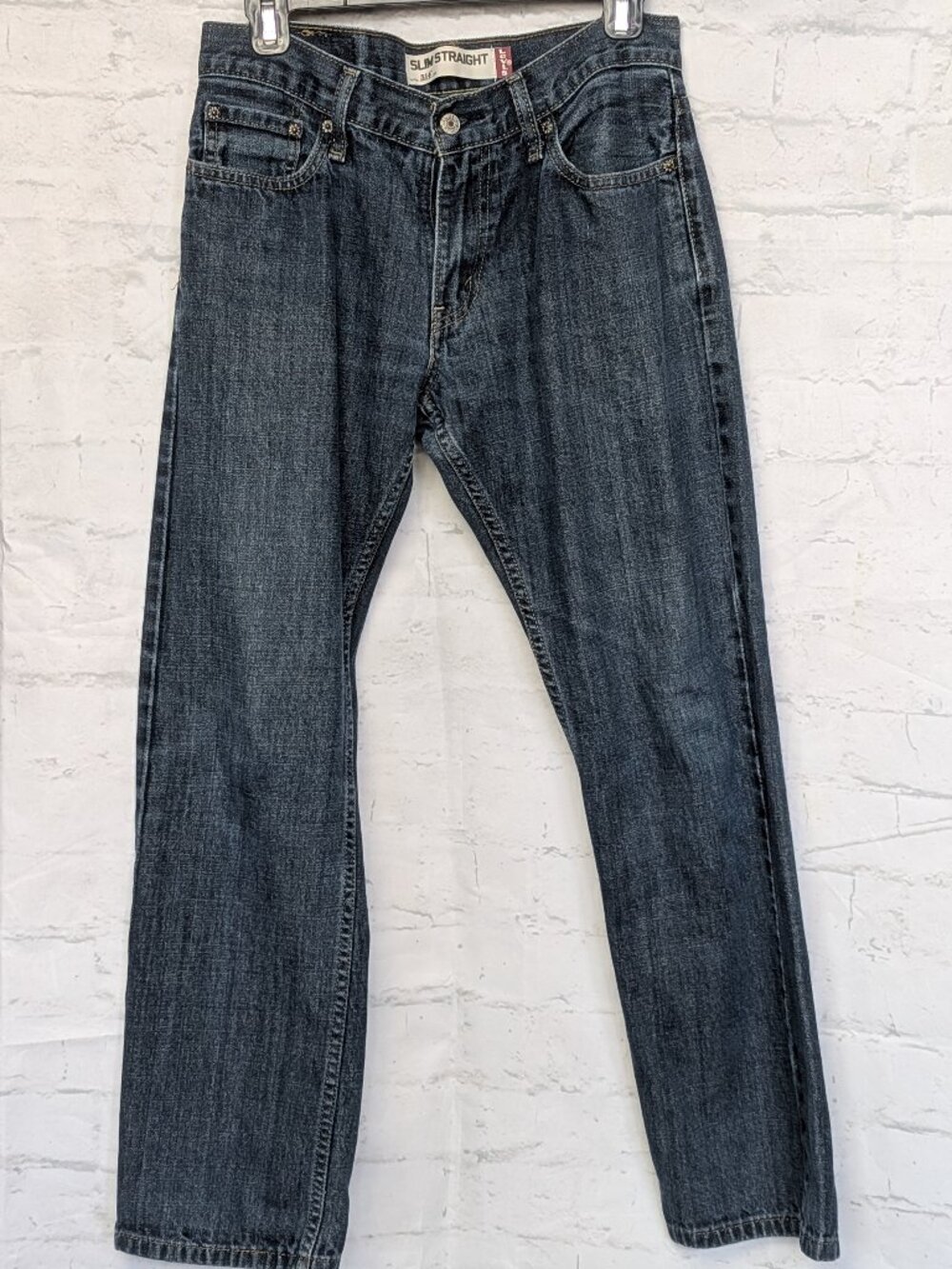 Levi's 514 Slim Straight Dark Wash Denim Jeans 30x30